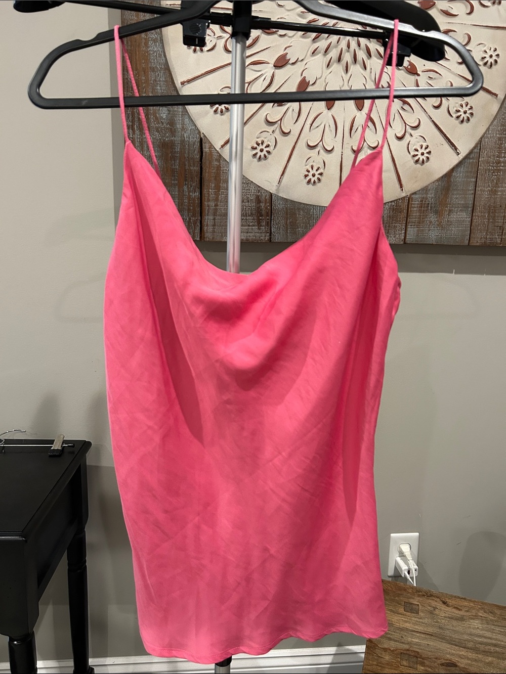 entro Hot Pink Cowl Neck Slip Camisole / Woman’s Size Medium